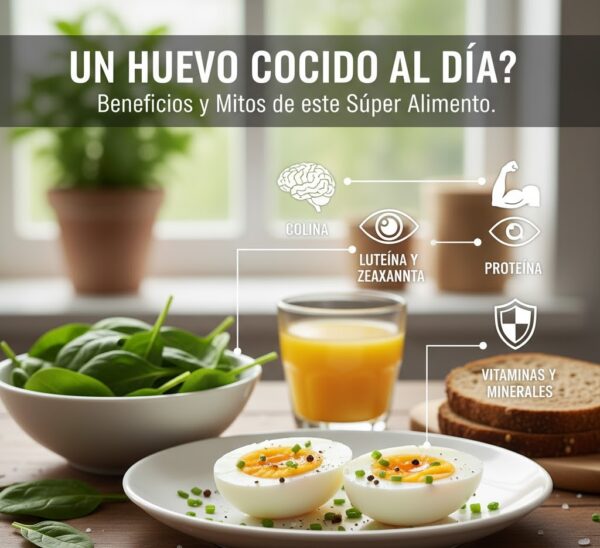 Un Huevo Cocido al Día? Descubre los Beneficios según la medicina