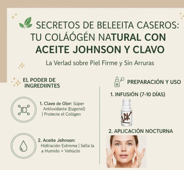 El Aceite Johnson y el Clavo de Olor Pueden Ser tus Aliados para una Piel Firme
