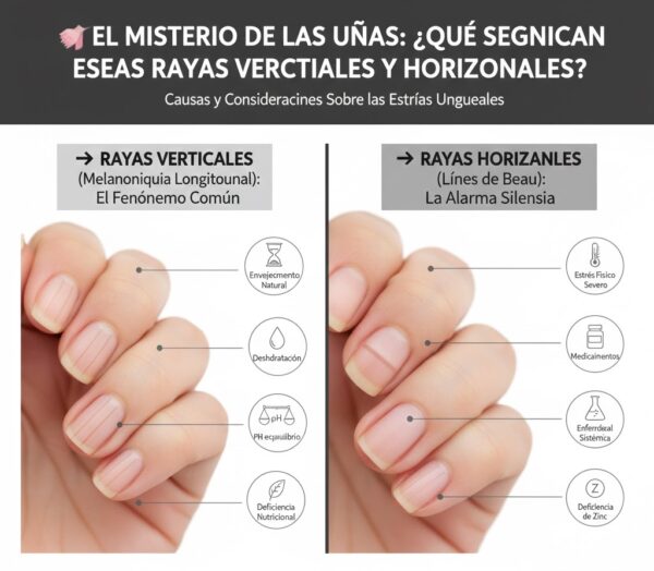 ¿Tener las uñas con rayas, Qué Significan ?